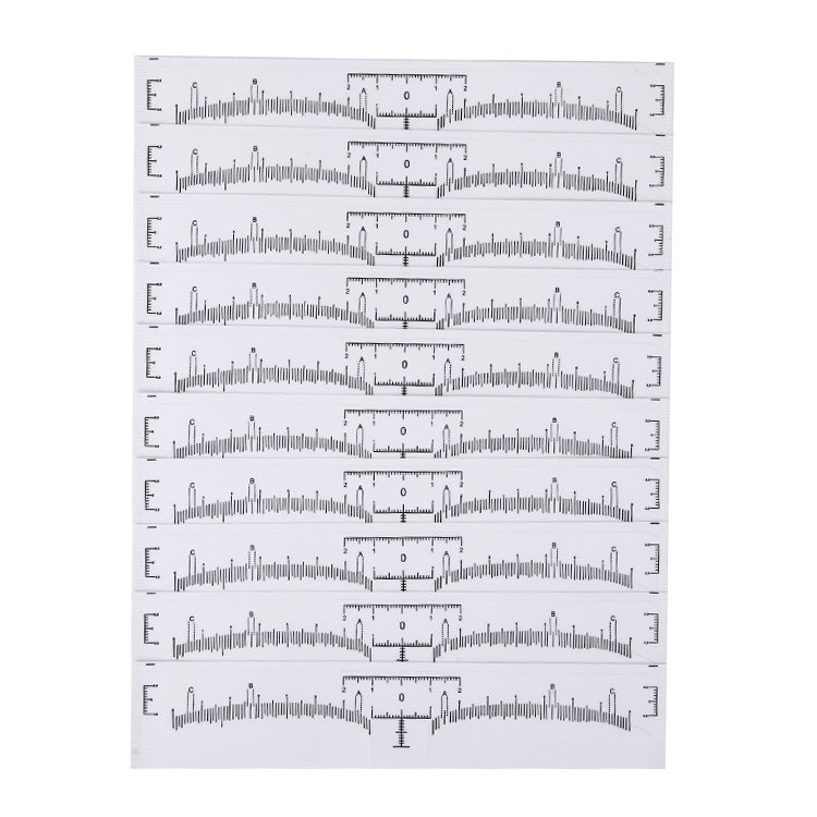 Disposable Eyebrow Ruler Stickers—100pcs