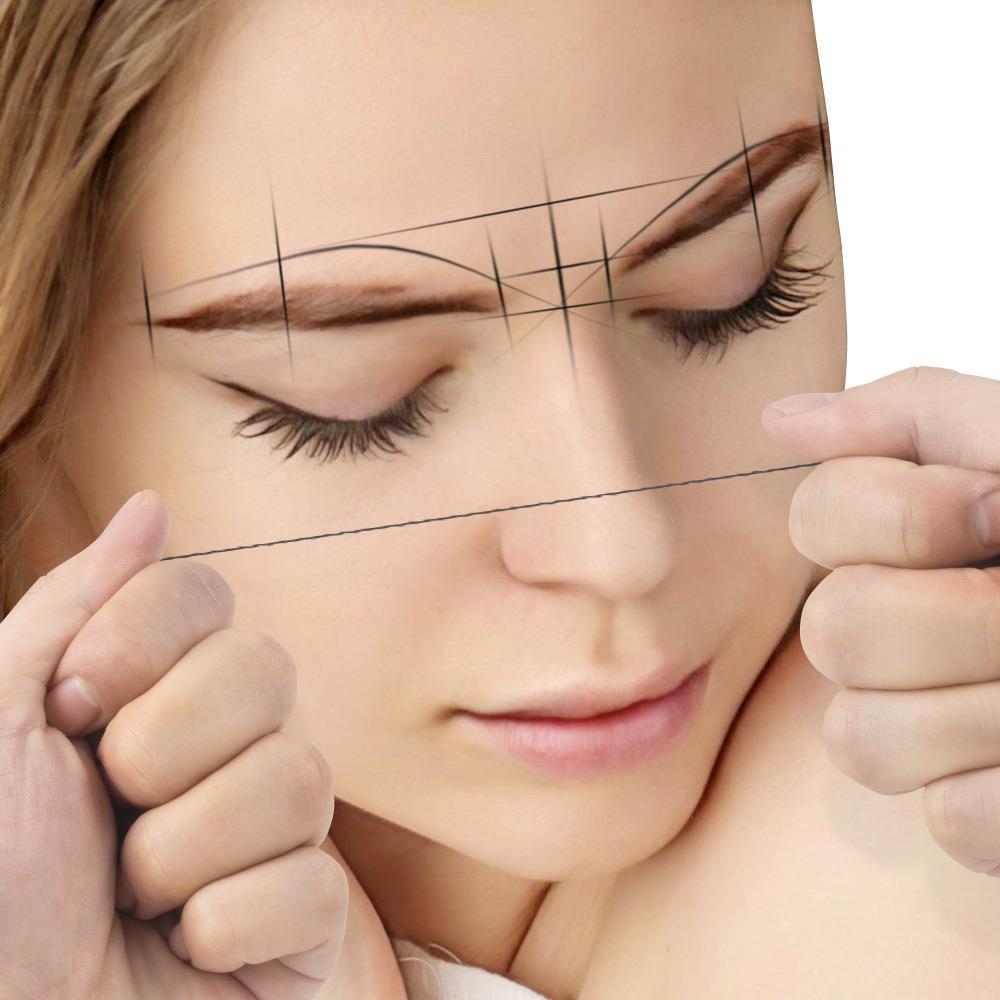 30m Bottled Pre-Inked Eyebrow Mapping String with Built-in Cutter - PMU Brow Thread