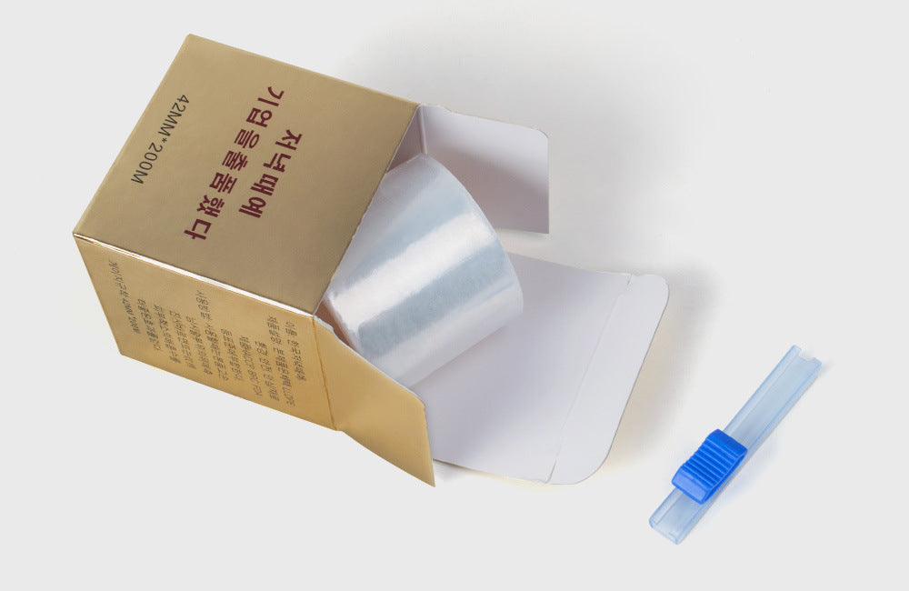 Microblading Plastic Wrap Film with Slide Cutter (42mm x 200m) - Numbing Cream Cover