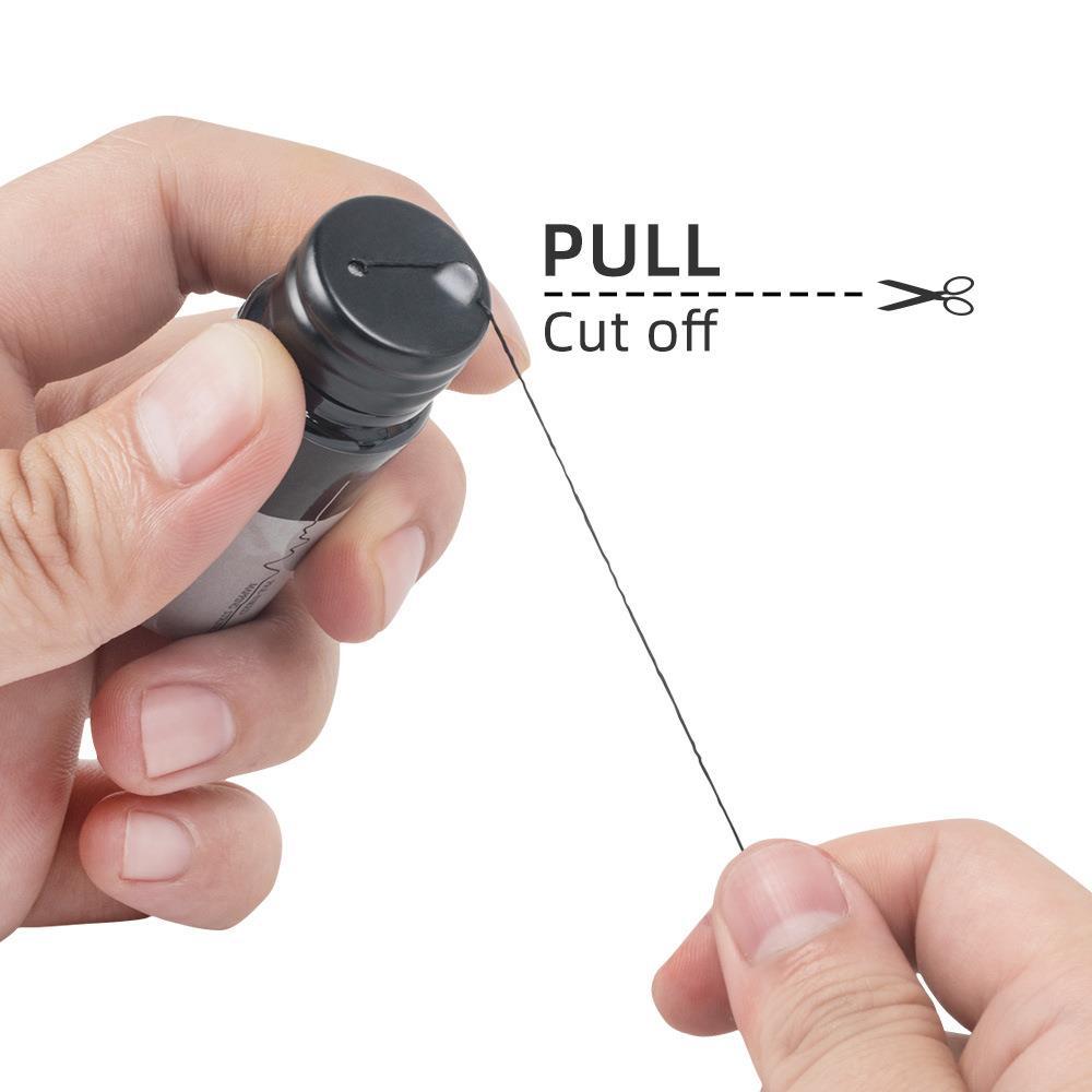 30m Bottled Pre-Inked Eyebrow Mapping String with Built-in Cutter - PMU Brow Thread
