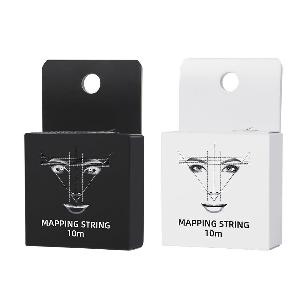 Pre-Inked Microblading Mapping String (10m) - Professional Eyebrow Mapping Thread for PMU & Brow Shaping
