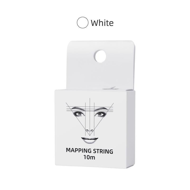 Pre-Inked Microblading Mapping String (10m) - Professional Eyebrow Mapping Thread for PMU & Brow Shaping
