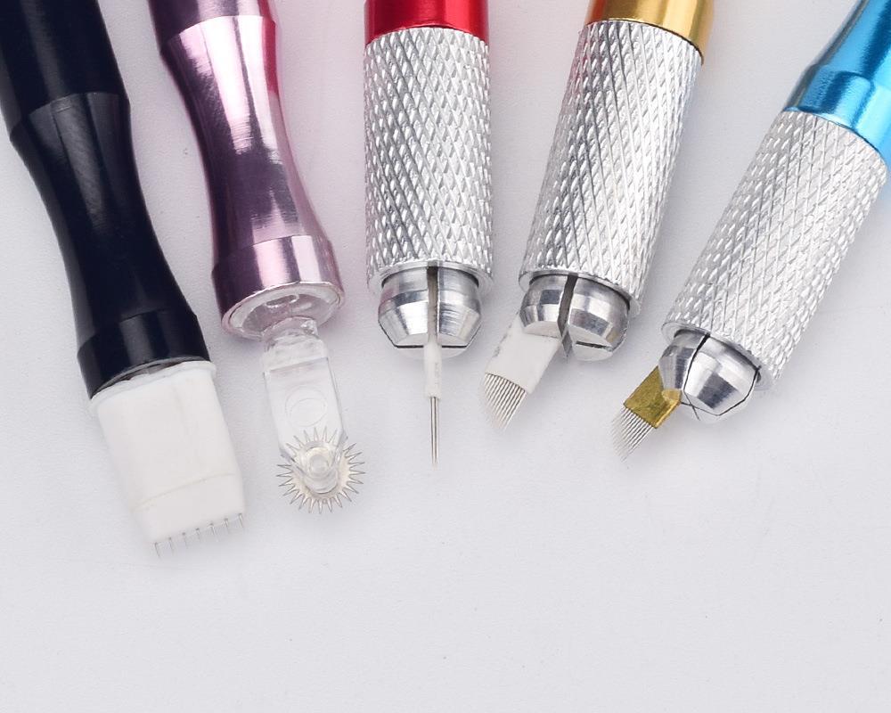 Manual Microblading Pen - Lightweight Aluminum Eyebrow PMU Tattoo Handle
