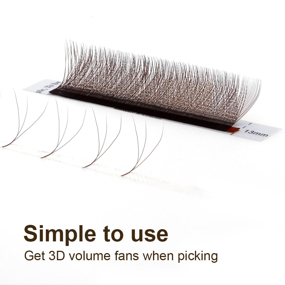 NAGARAKU Brown 3D 4D 5D W Eyelash Extension