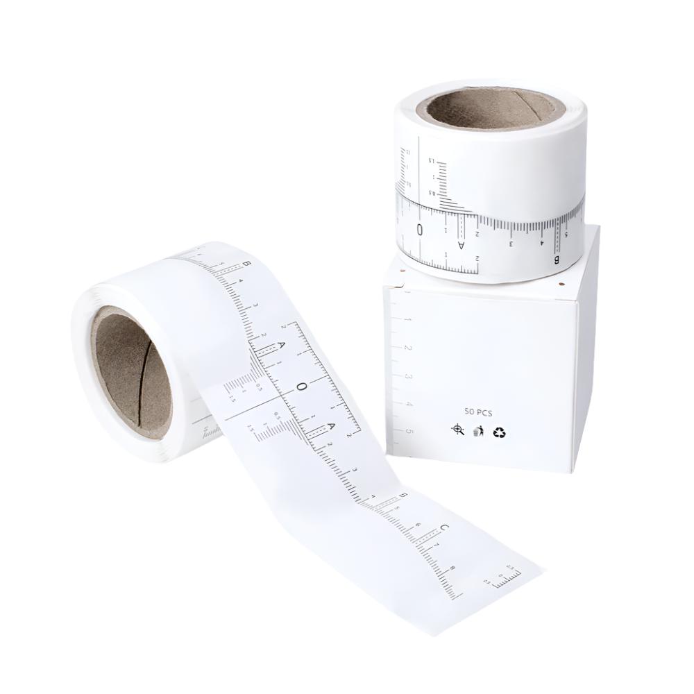 Disposable Eyebrow Ruler Stickers – 50 Pack