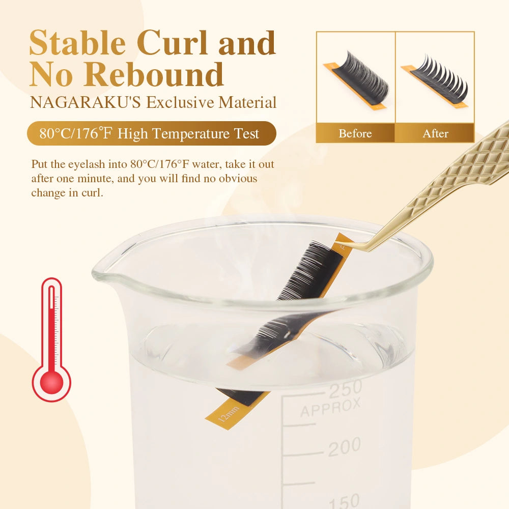 NAGARAKU Air Series Double Tips Ellipse Eyelash Extension