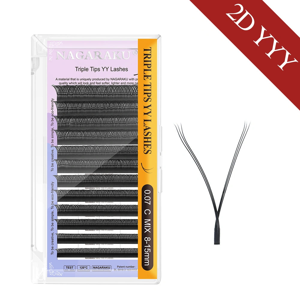 NAGARAKU 2D Y YY YYY Eyelash Extension