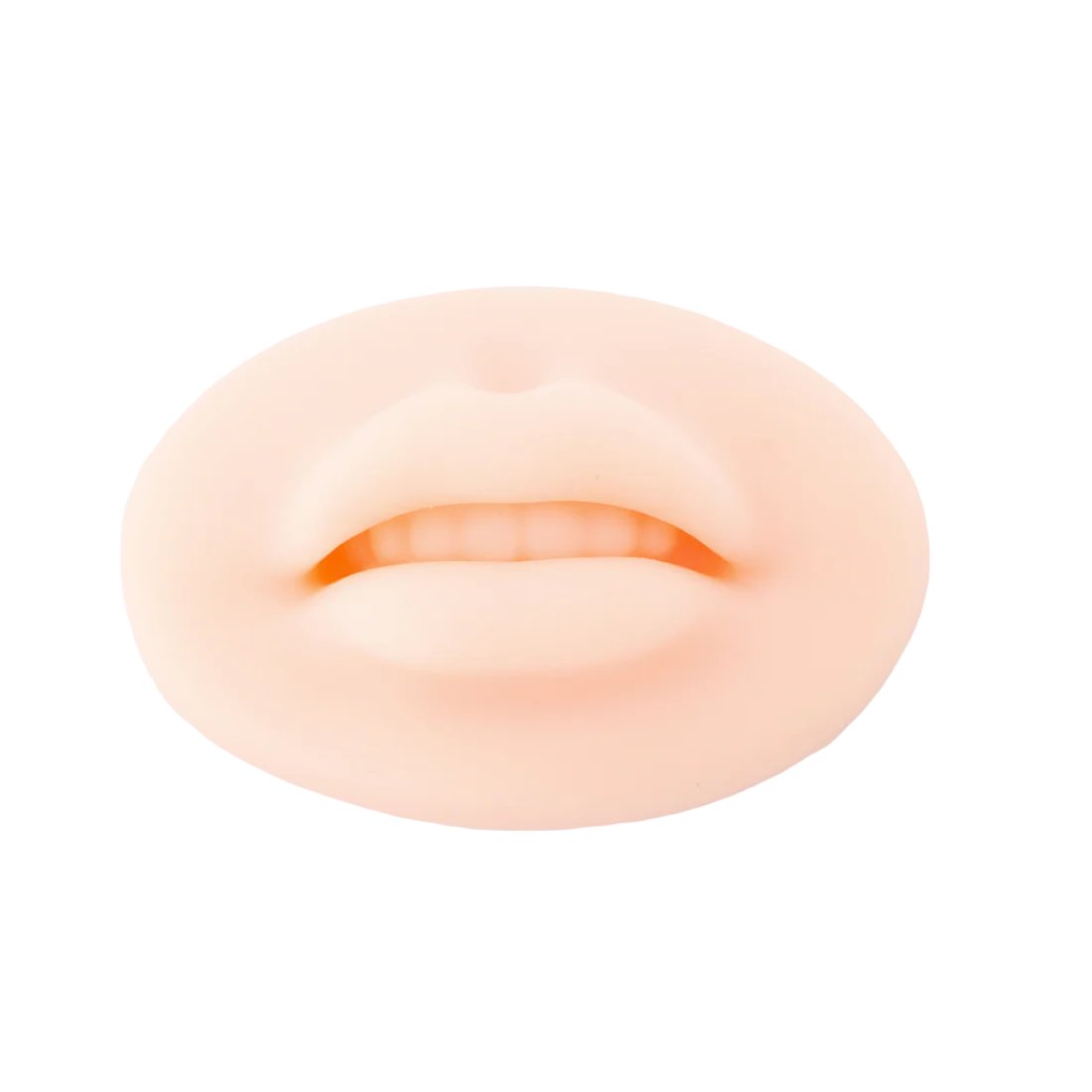 3D silicone lip practice skin in a light tone
