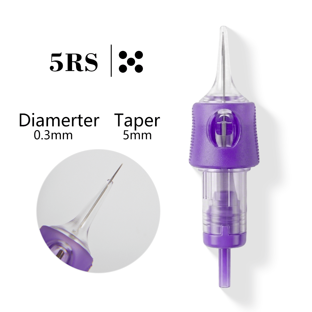 BeautyDIY Violet Precision 5RS 0.30mm PMU cartridge needle