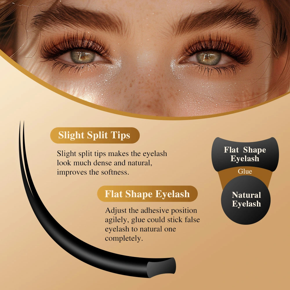 NAGARAKU Air Series Double Tips Ellipse Eyelash Extension