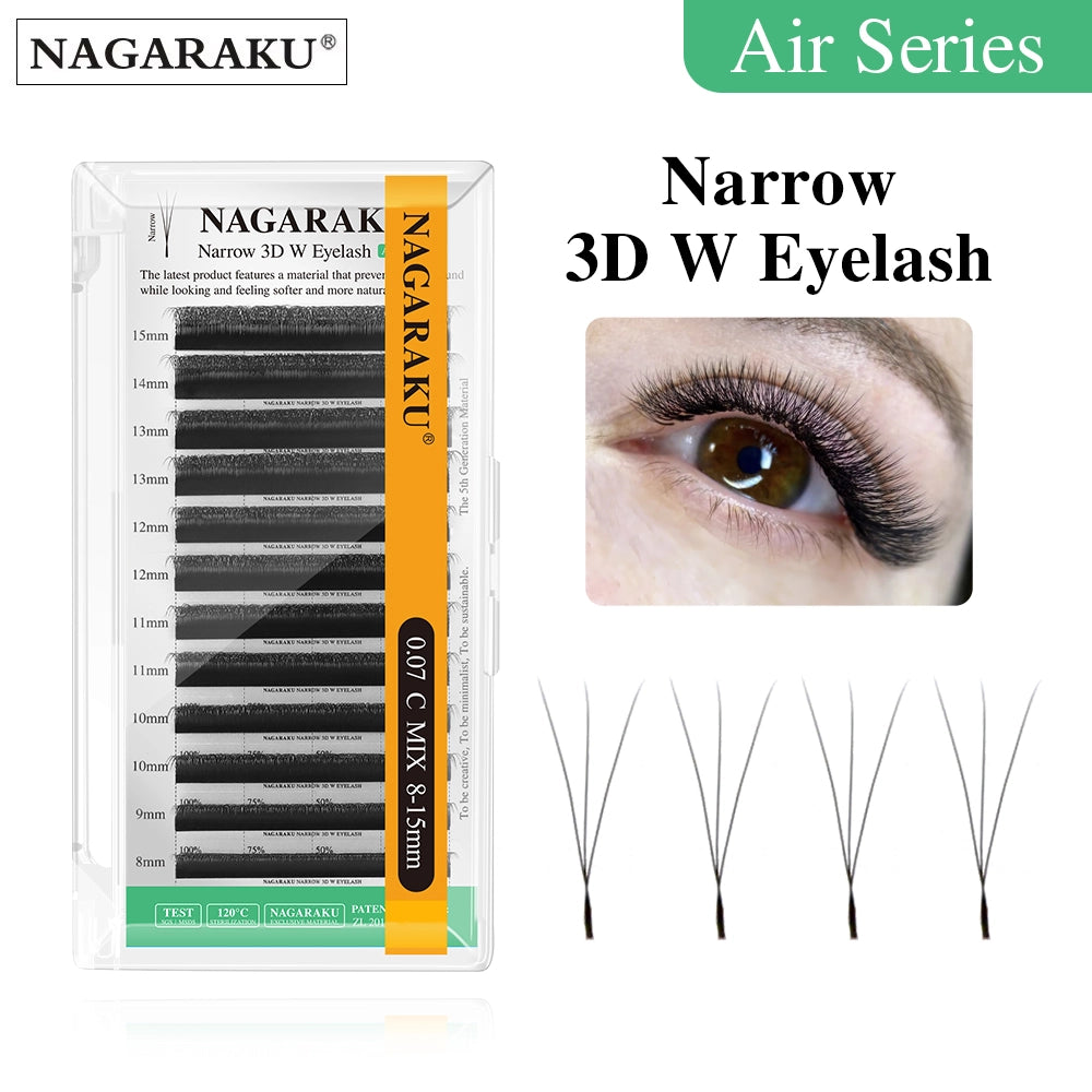 NAGARAKU Narrow 3D/4D/5D W Eyelash Extension