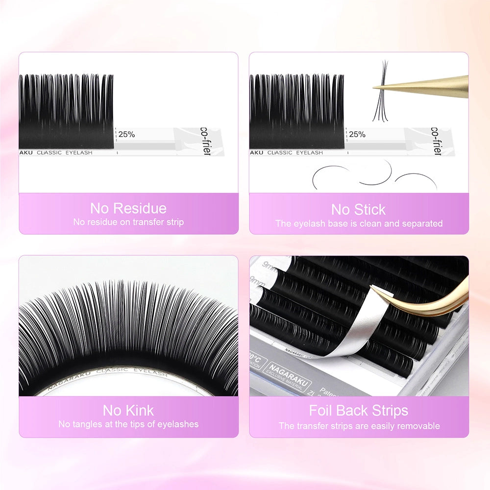 NAGARAKU Classic Individual Eyelash Extension Mix Length