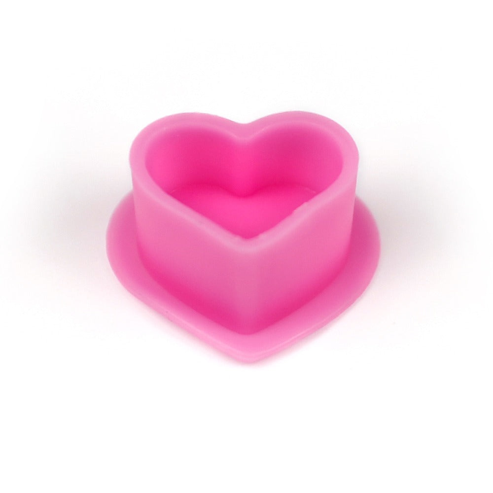 Heart-Shaped Pigment Cups - 100 Pack