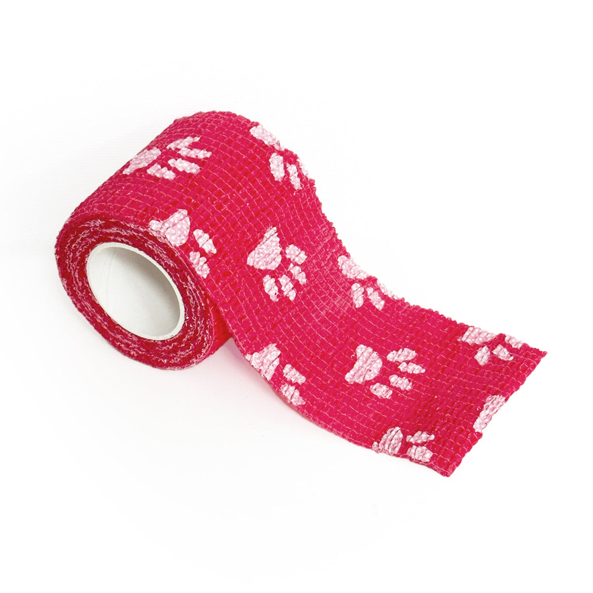 Cohesive Bandage Wraps - Red Paw Print