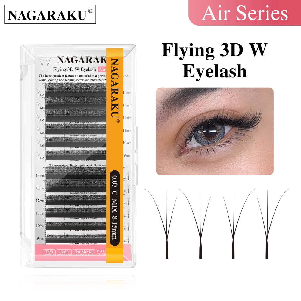 NAGARAKU Air Series Flying 2D YY/3D W Eyelash Extension