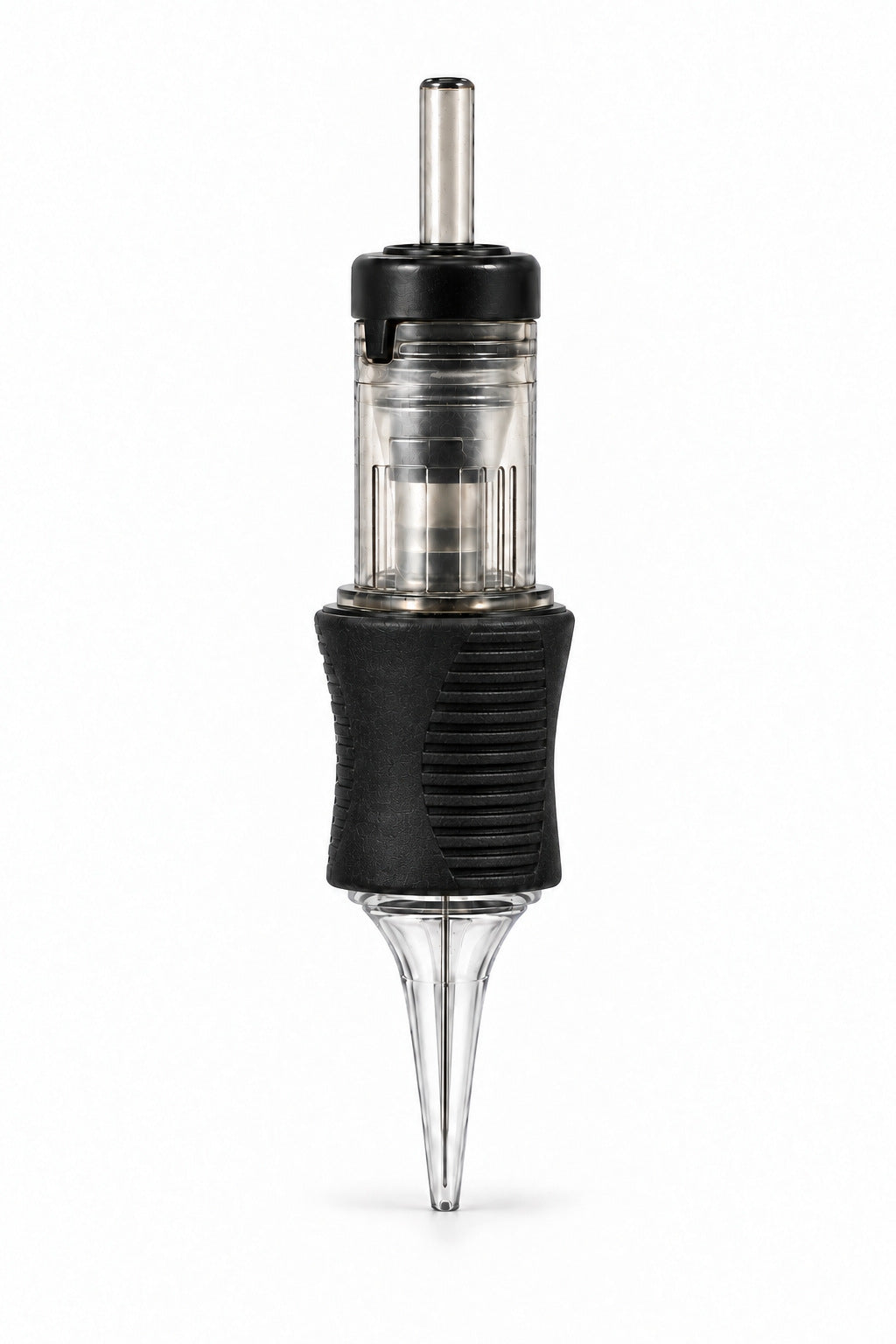 AXIS PMU cartridge needle, side view of the textured finger ring