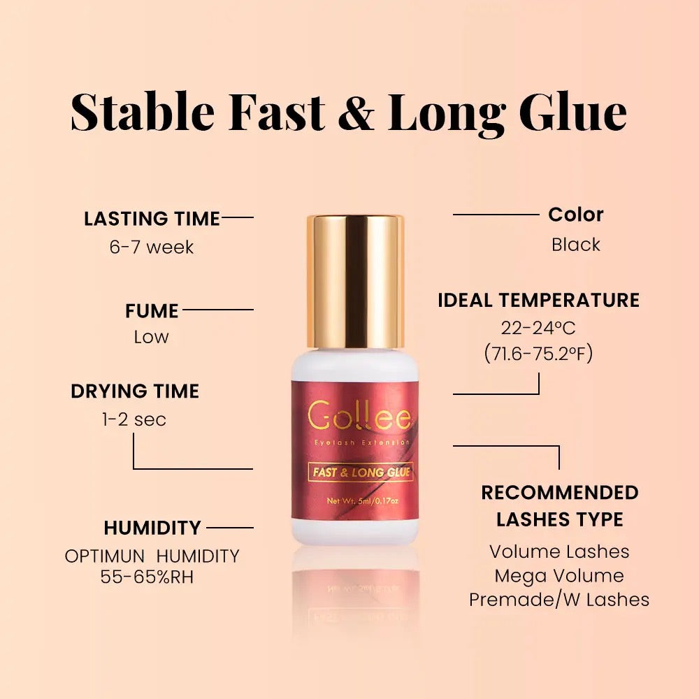 Fast & Long Eyelash Extension Glue