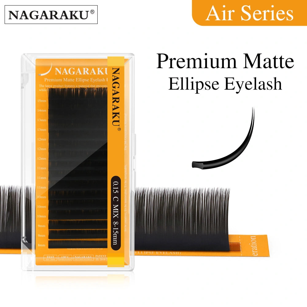 NAGARAKU Air Series Double Tips Ellipse Eyelash Extension
