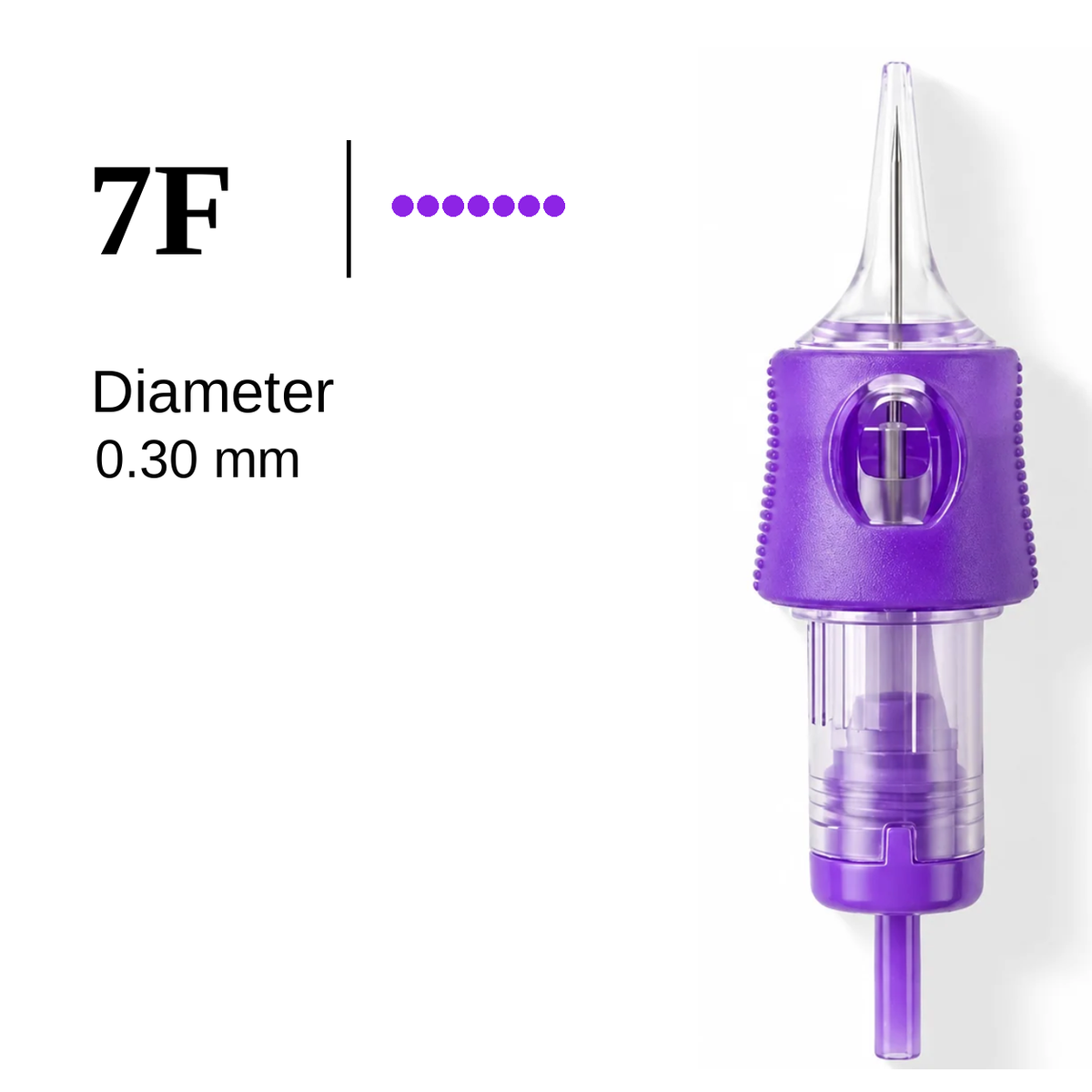 IRIS 7F flat PMU cartridge needle, 0.30 mm