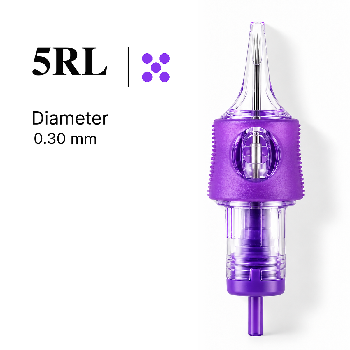 IRIS Liner 5RL 0.30 mm PMU cartridge needle