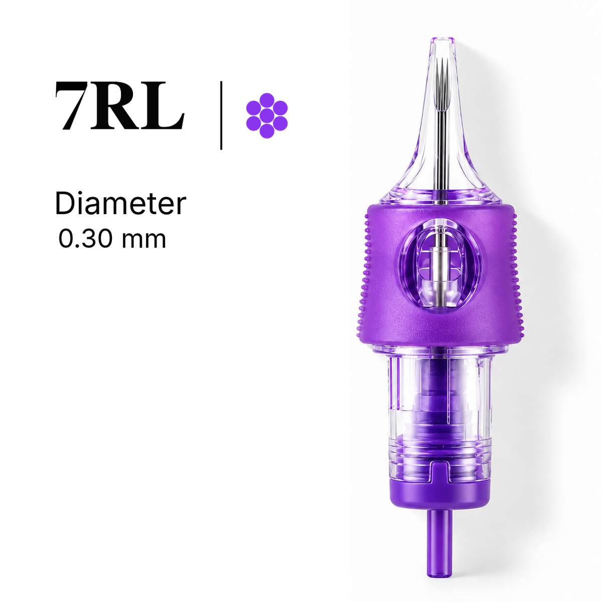 IRIS Liner 7RL 0.30 mm PMU cartridge needle