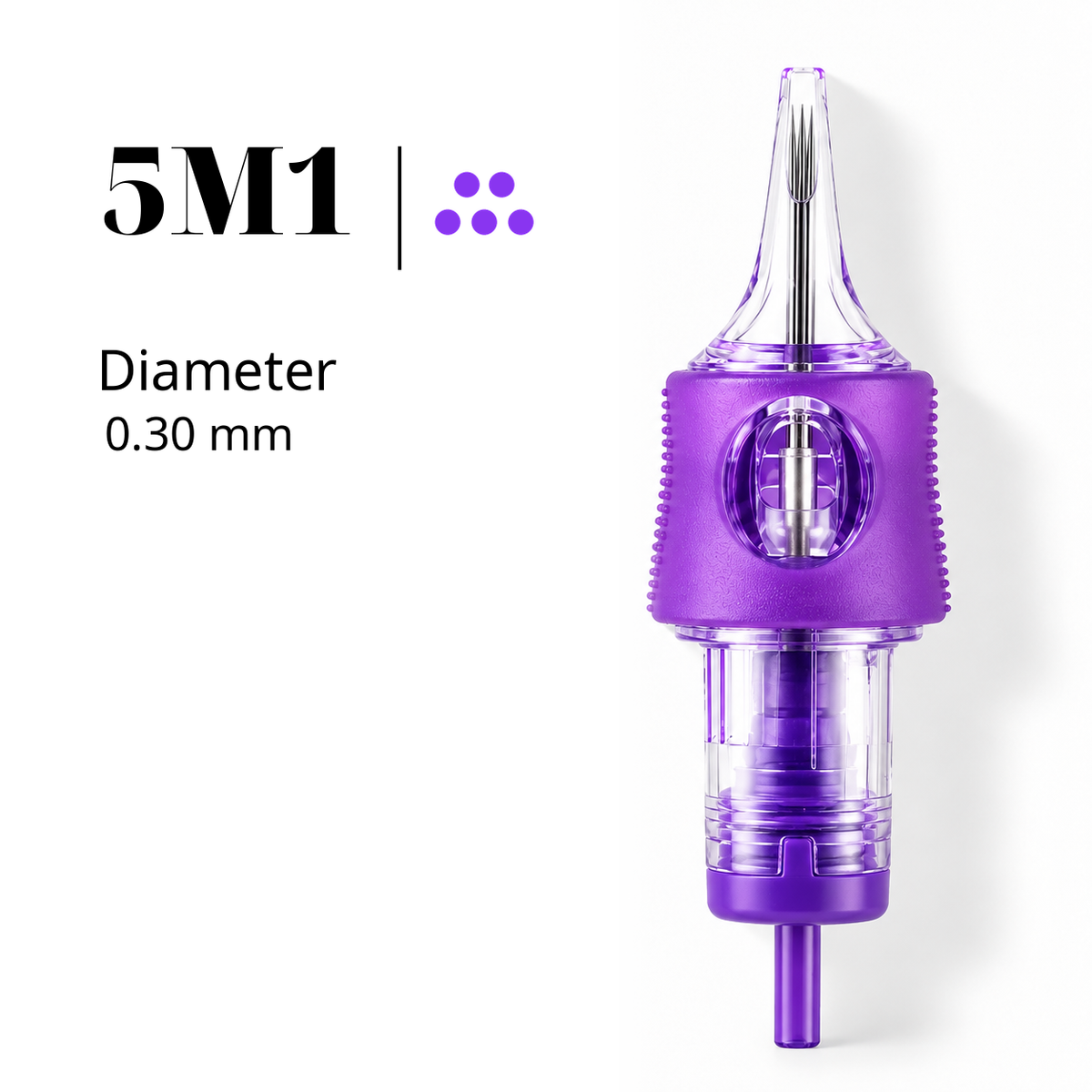 IRIS 5M1 magnum PMU cartridge needle, 0.30 mm