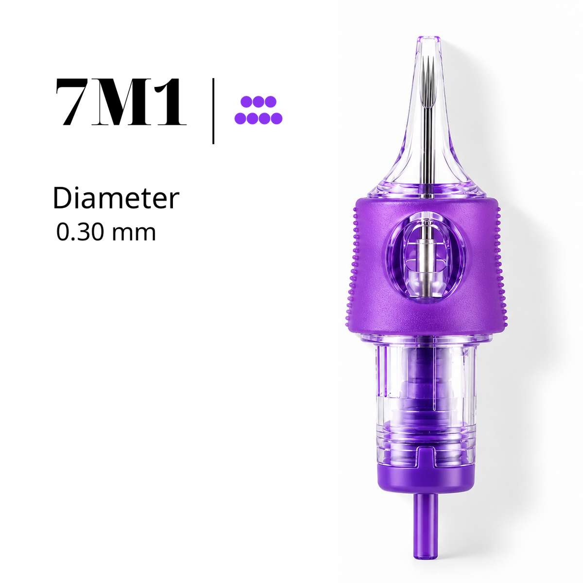 IRIS 7M1 magnum PMU cartridge needle, 0.30 mm