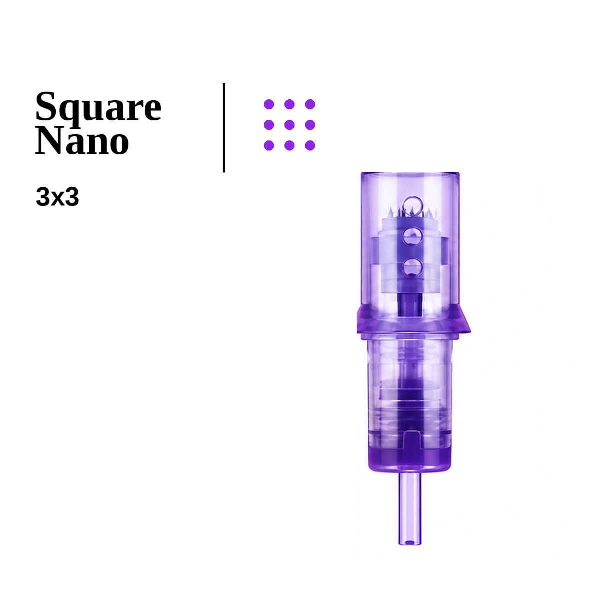 IRIS Square Nano 3×3 cartridge needle