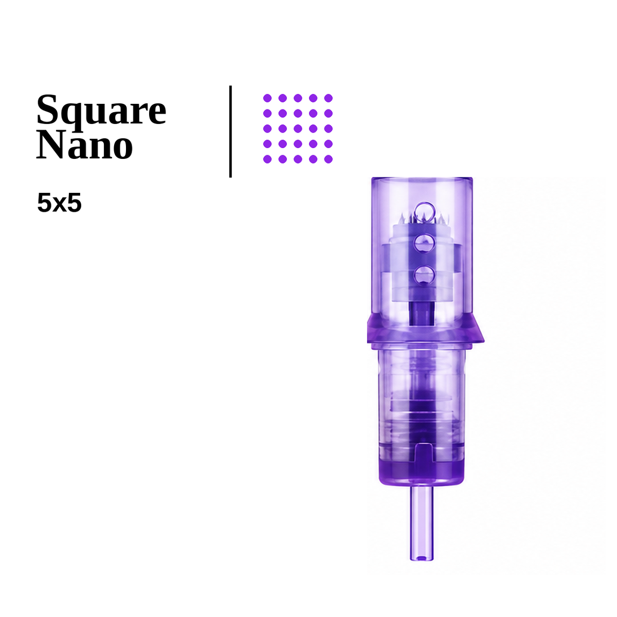 IRIS Square Nano 5×5 cartridge needle