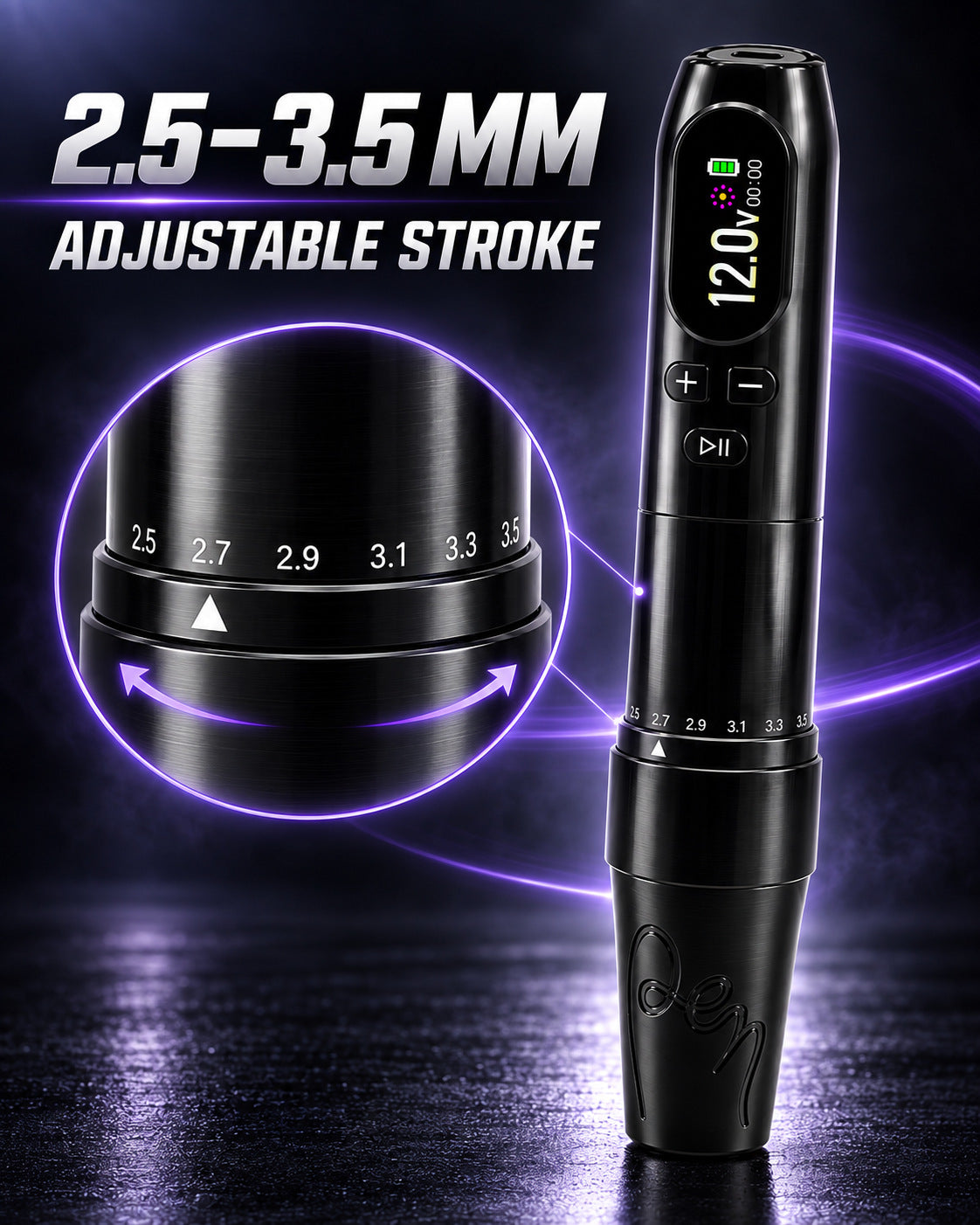 MX-12 Pro adjustable stroke, 2.5 to 3.5 mm